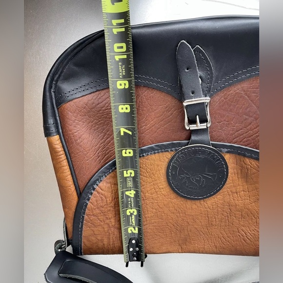 Duluth Pack Medium Crossbody Purse Real Bison Leather USA Made Shoulder Bag - Picture 8 of 9